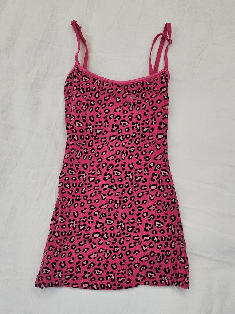 Y2k Pink Leapord Print Tank